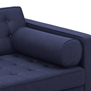 Sofa Chelsea (3-Sitzer) Webstoff Webstoff Milan: Dunkelblau - Kufen