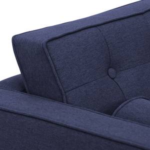 Sofa Chelsea (3-Sitzer) Webstoff Webstoff Milan: Dunkelblau - Kufen