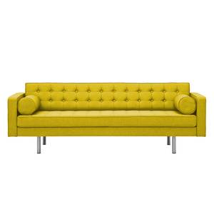 Sofa Chelsea (3-Sitzer) Webstoff Webstoff Milan: Gelb - Zylinder