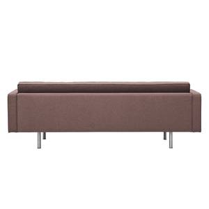 Sofa Chelsea (3-Sitzer) Webstoff Webstoff Milan: Grau-Braun - Zylinder