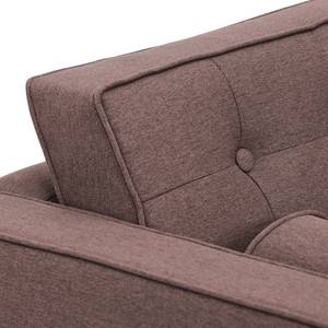 Sofa Chelsea (3-Sitzer) Webstoff Webstoff Milan: Grau-Braun - Zylinder