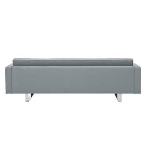 Sofa Chelsea (3-Sitzer) Webstoff Stoff Selva: Grau - Kufen