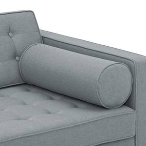 Sofa Chelsea (3-Sitzer) Webstoff Stoff Selva: Grau - Kufen