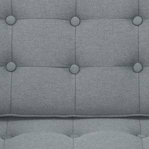 Sofa Chelsea (3-Sitzer) Webstoff Stoff Selva: Grau - Kufen