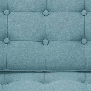 Sofa Chelsea (3-Sitzer) Webstoff Stoff Selva: Hellblau - Kufen