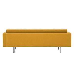 Sofa Chelsea (3-Sitzer) Webstoff Stoff Selva: Senfgelb - Zylinder