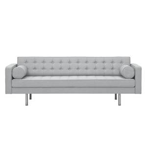 Sofa Chelsea (3-Sitzer) Webstoff Stoff Selva: Silbergrau - Zylinder