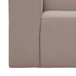 Sofa Graham (3-Sitzer) Webstoff Stoff Mera: Beige-Grau