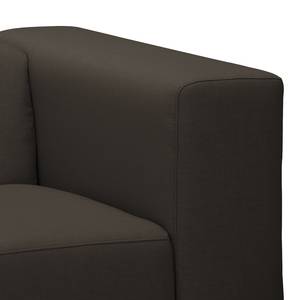 Sofa Graham (3-Sitzer) Webstoff Stoff Mera: Braun-Grau