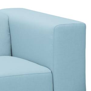 Sofa Graham (3-Sitzer) Webstoff Stoff Mera: Hellblau