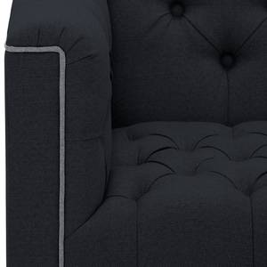 Sofa Grand Duo (3-Sitzer) Webstoff Stoff Ramira: Anthrazit