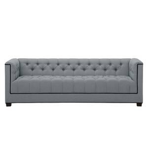 Sofa Grand Duo (3-Sitzer) Webstoff Stoff Selva: Silbergrau