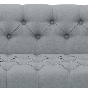 Sofa Grand Duo (3-Sitzer) Webstoff Stoff Selva: Silbergrau