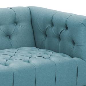 Sofa Grand (3-Sitzer) Webstoff Stoff Selva: Hellblau