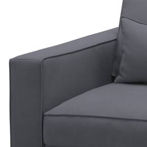 Sofa Lacona (3-Sitzer) Webstoff Stoff Mera: Anthrazit