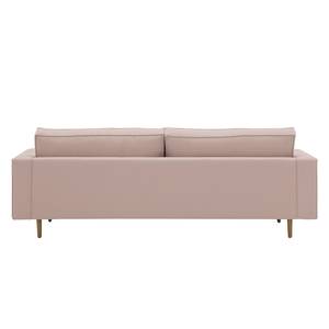 Bank Lacona (3-zitsbank) geweven stof - Stof Dona: Beige-Roze