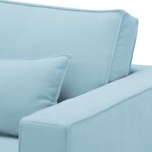 Sofa Lacona (3-Sitzer) Webstoff Stoff Mera: Hellblau