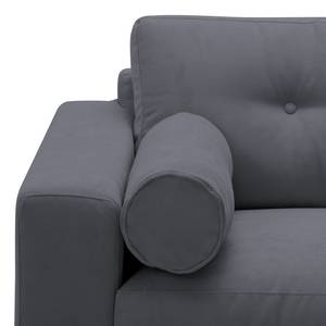 Sofa Marlon (3-Sitzer) Webstoff Stoff Mera: Anthrazit