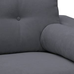 Sofa Marlon (3-Sitzer) Webstoff Stoff Mera: Anthrazit