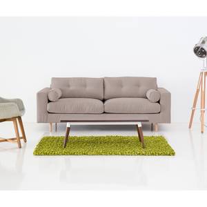 Sofa Marlon (3-Sitzer) Webstoff Stoff Mera: Beige-Grau