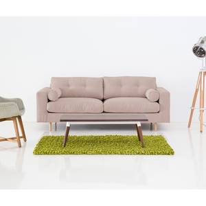 Sofa Marlon (3-Sitzer) Webstoff Stoff Dona: Beige-Rosa