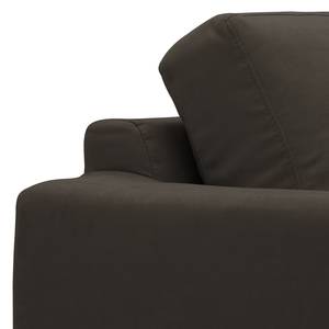 Sofa Marlon (3-Sitzer) Webstoff Stoff Mera: Braun-Grau