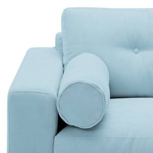 Sofa Marlon (3-Sitzer) Webstoff Stoff Mera: Hellblau