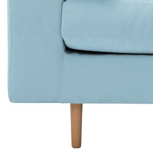 Sofa Marlon (3-Sitzer) Webstoff Stoff Mera: Hellblau