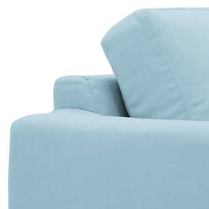 Sofa Marlon (3-Sitzer) Webstoff Stoff Mera: Hellblau