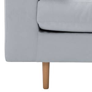 Sofa Marlon (3-Sitzer) Webstoff Stoff Dona: Silber