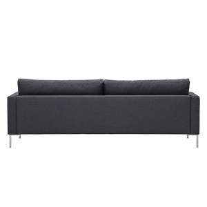 Sofa Portobello (3-Sitzer) Webstoff Webstoff Milan: Anthrazit - Eckig