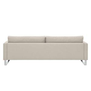 Sofa Portobello (3-Sitzer) Webstoff Stoff Selva: Beige - Kufen