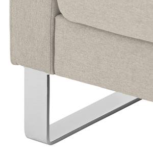 Sofa Portobello (3-Sitzer) Webstoff Stoff Selva: Beige - Kufen