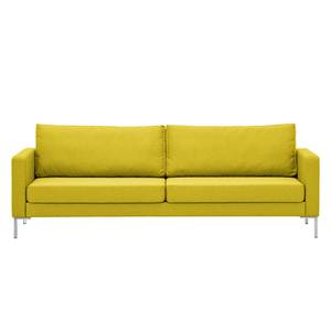 Sofa Portobello (3-Sitzer) Webstoff Webstoff Milan: Gelb - Eckig