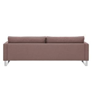 Sofa Portobello (3-Sitzer) Webstoff Webstoff Milan: Grau-Braun - Kufen