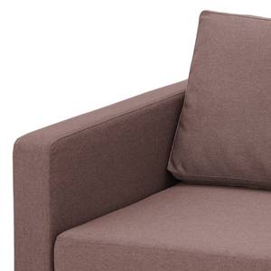 Sofa Portobello (3-Sitzer) Webstoff Webstoff Milan: Grau-Braun - Kufen
