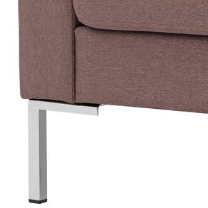 Sofa Portobello (3-Sitzer) Webstoff Webstoff Milan: Grau-Braun - Eckig