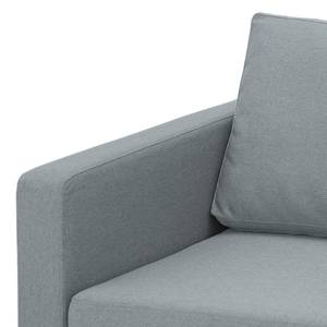 Sofa Portobello (3-Sitzer) Webstoff Stoff Selva: Grau - Eckig