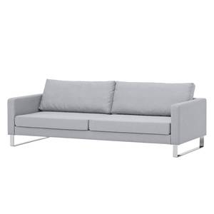 Sofa Portobello (3-Sitzer) Webstoff Webstoff Milan: Hellgrau - Kufen