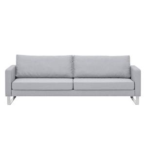 Sofa Portobello (3-Sitzer) Webstoff Webstoff Milan: Hellgrau - Kufen