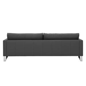 Sofa Portobello (3-Sitzer) Echtleder Echtleder Gad: Anthrazit - Kufen