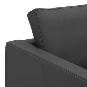 Sofa Portobello (3-Sitzer) Echtleder Echtleder Gad: Anthrazit - Eckig