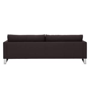 Sofa Portobello (3-Sitzer) Echtleder Echtleder Gad: Dunkelbraun - Kufen