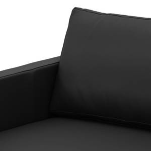 Sofa Portobello (3-Sitzer) Echtleder Echtleder Gad: Schwarz - Eckig