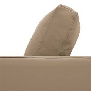 Sofa Portobello (3-Sitzer) Echtleder Echtleder Gad: Taupe - Eckig