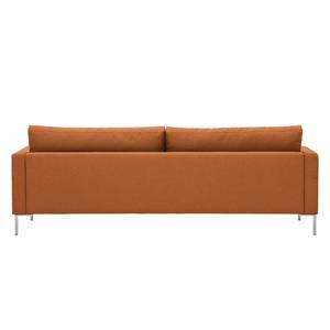 Sofa Portobello (3-Sitzer) Webstoff Webstoff Milan: Rostbraun - Eckig