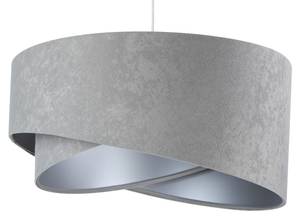 Lampe à suspension MADAN Gris - Blanc - Métal - Textile - 50 x 25 x 50 cm