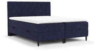 Boxspringbett Gwen Marineblau - 160 x 110 x 208 cm - H3