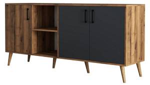 Buffet Exxen Marron - Bois manufacturé - 45 x 80 x 180 cm