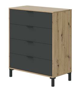 Kommode Dmaniero Braun - Holzwerkstoff - 78 x 94 x 40 cm